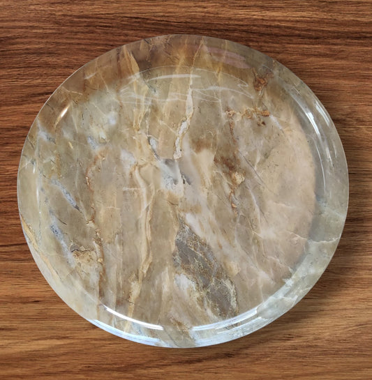 Användbar skål med marmorutseende