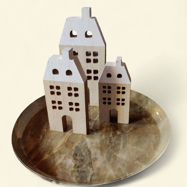 Trähus för dekoration