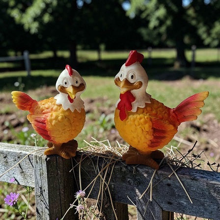 höna par i vackra färger.