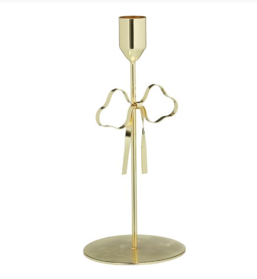 Ljusstake med rosett