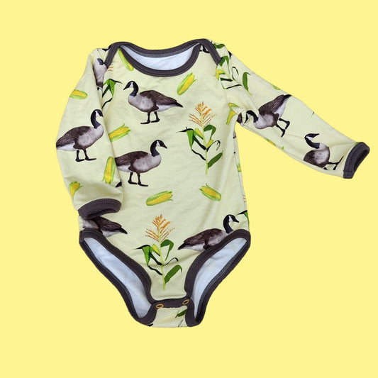 Babybodystocking med Kanadagäss