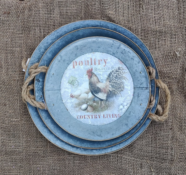 Fat med kycklingmotiv