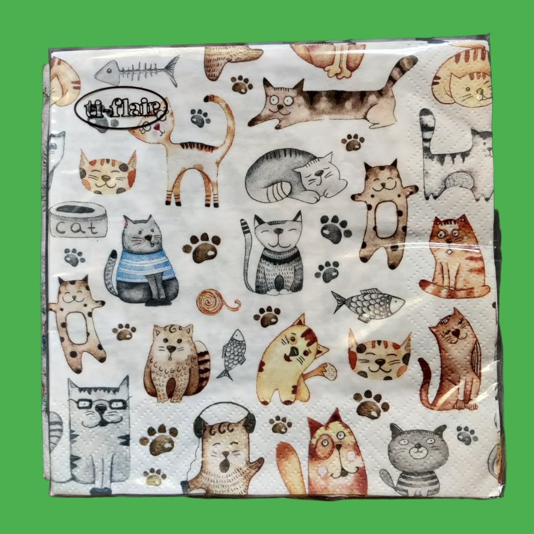 Servetter med vackra motiv