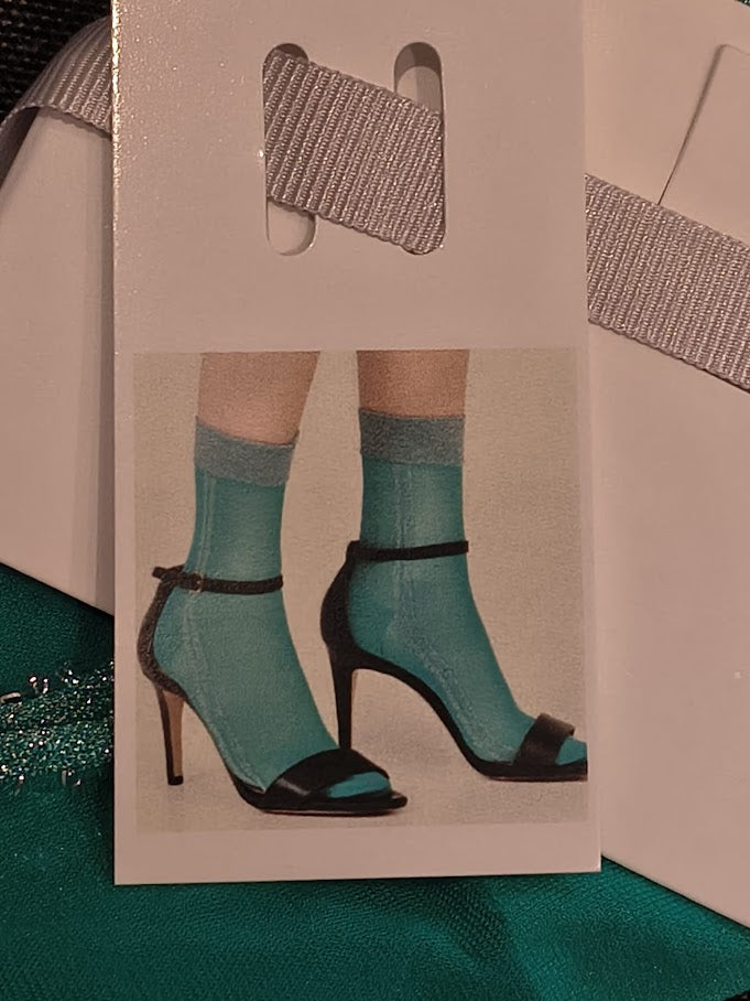 Nylonstrumpor med glitter