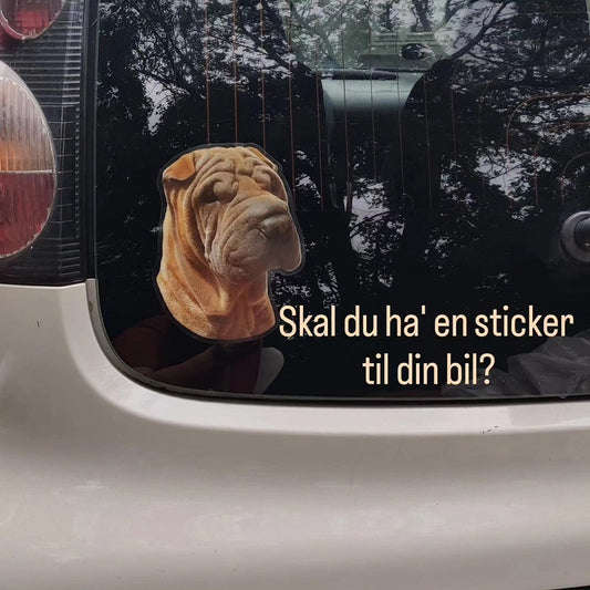 Klistermärke för din bil - hund
