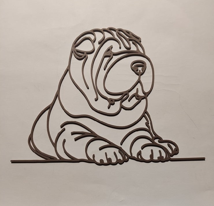 Shar Pei i 3D-utskrift