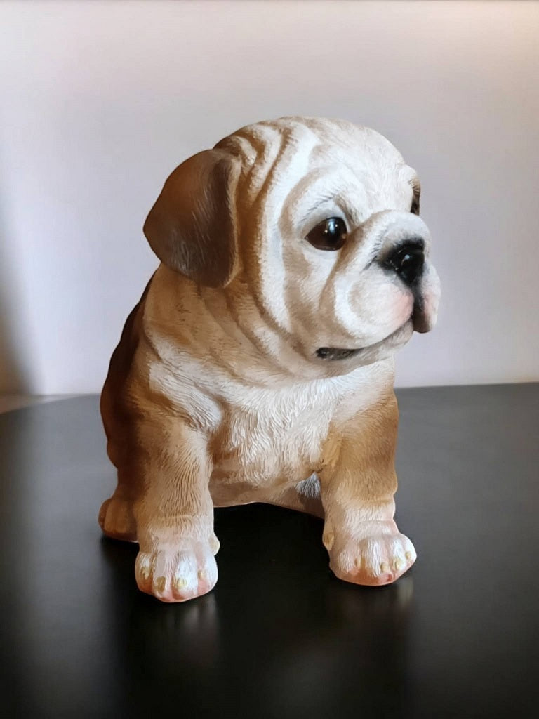 bulldog figur polyresin