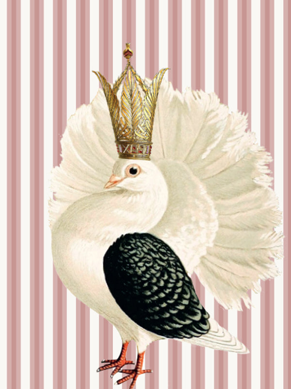 rosa stribet notesbog